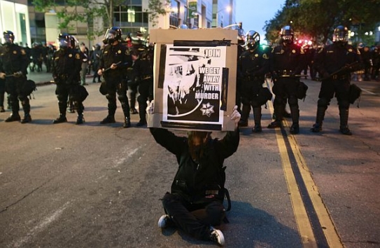 Demonstrace v Oaklandu.